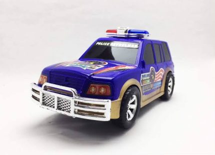 Police Car Jeep with High Speed Lights and Music Battery Operated Automatic Toy
