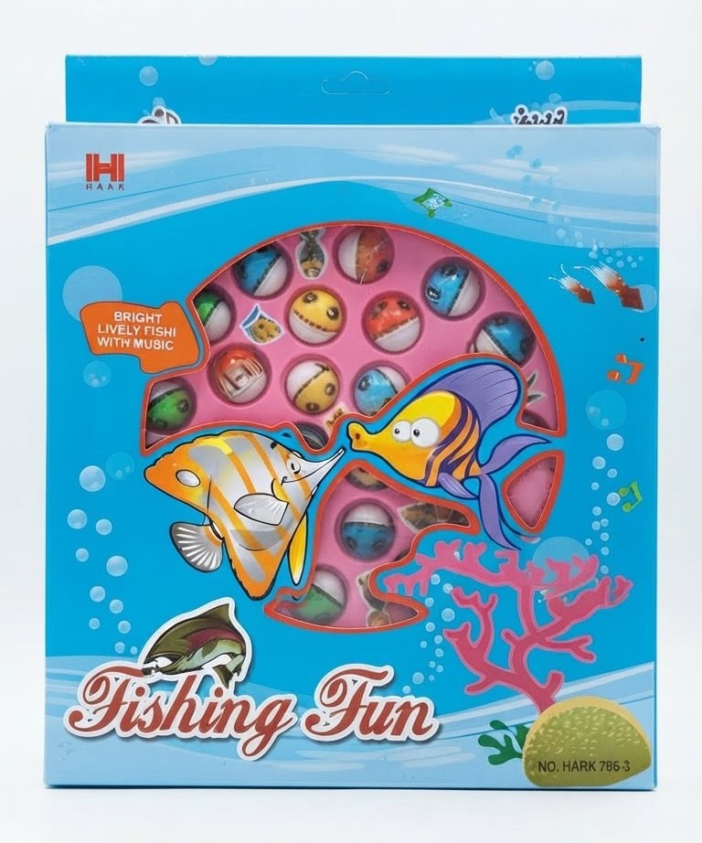 WhatsApp Image 2026-09-09 at 7.50.19 PM Fishing Game Toy For Kids 15/24 Fishes. With 4 Pcs Fishing Stick To Catch Fish - Image 1